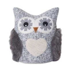 Elements 9 In. H X 9.5 In. W X 9.5 In. L Gray Polyester Owl Door Stopper