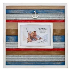 Pavilion We People Galvanized Multicolored MDF Picture Frame 14 In. H X 0.75 In. W