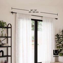 Umbra Sita Matte Black Curtain Rod 36 In. L X 72 In. L 17 Umbra Sita Matte Black Curtain Rod 36 In. L X 72 In. L -Umbra || Yankee Candle Sales 0723a312 e2f3 41f7 88cb 19b9aea4a46f