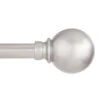 Kenney Mercer Brushed Nickel Silver Ball Curtain Rod 66 In. L X 120 In. L -Umbra || Yankee Candle Sales 0b1d76b5 9b22 4498 994b 606771fdd1db