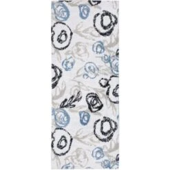 Simples Spaces 21 In. W X 54 In. L Multicolored Casual Microfiber Polyester Accent Rug