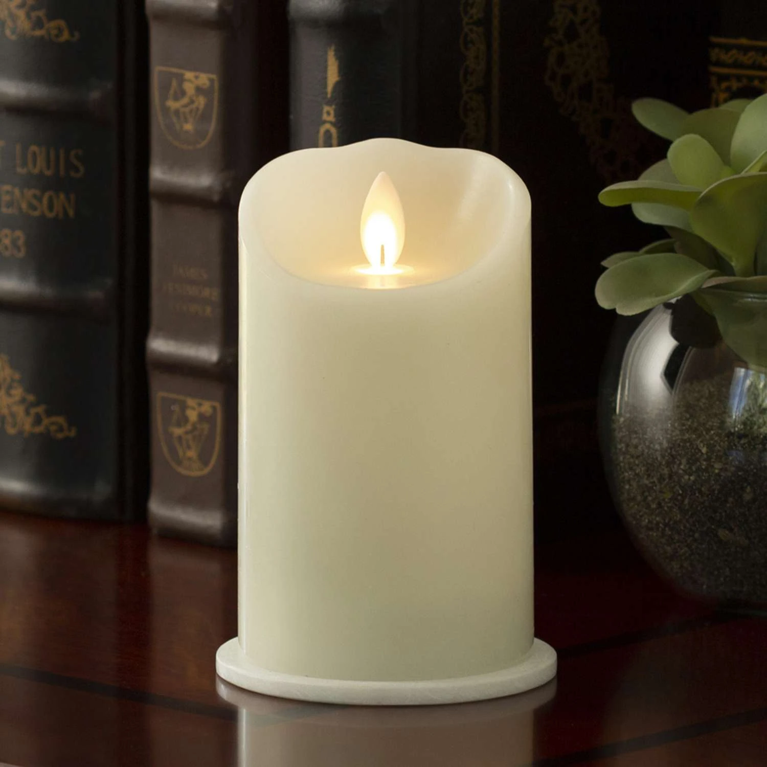 Sterno Home White No Scent Iflicker Smooth Pillar Candle 4 Sterno Home White No Scent Iflicker Smooth Pillar Candle - Image 2