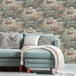 RoomMates 20.5 In. W X 16.5 Ft. L Brick Alley Vinyl Peel And Stick Wallpaper -Umbra || Yankee Candle Sales 0e4fac98 f4f1 465f bd8d c6192785eac5