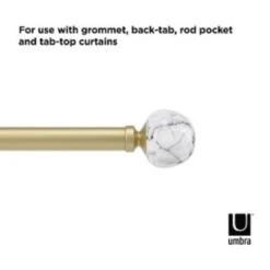 Umbra Venus Gold Curtain Rod 36 In. L X 72 In. L -Umbra || Yankee Candle Sales 11ef0646 6fab 445b 9ab8 11b1dc8e6d84
