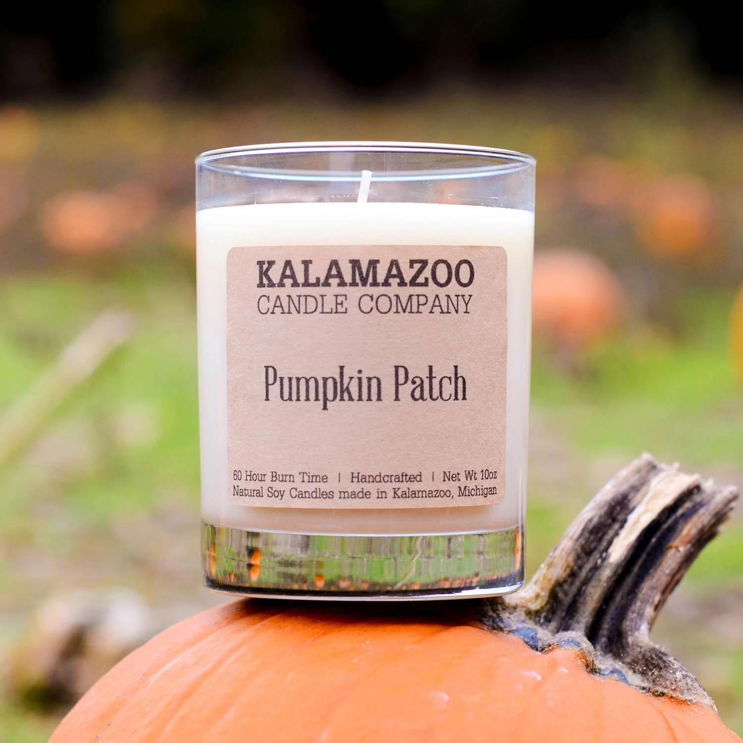Kalamazoo Candle Company Clear Glass Jar With White Soy Wax, Wood Lid Pumpkin Patch Scent Pumpkin Pa 4 Kalamazoo Candle Company Clear Glass Jar With White Soy Wax, Wood Lid Pumpkin Patch Scent Pumpkin Pa - Image 2