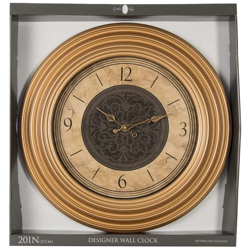 Cynthia Royce 16 In. W Classic Analog Wall Clock 3 Cynthia Royce 16 In. W Classic Analog Wall Clock