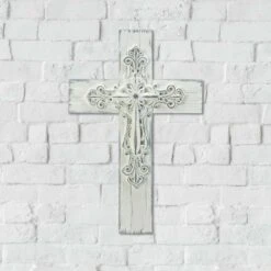 Wings Of Devotion 13.5 In. H X 0.5 In. W X 9 In. L White Poly Resin Wall Cross -Umbra || Yankee Candle Sales 1928d2b0 e5dd 4399 91f9 53a0bda0fa73