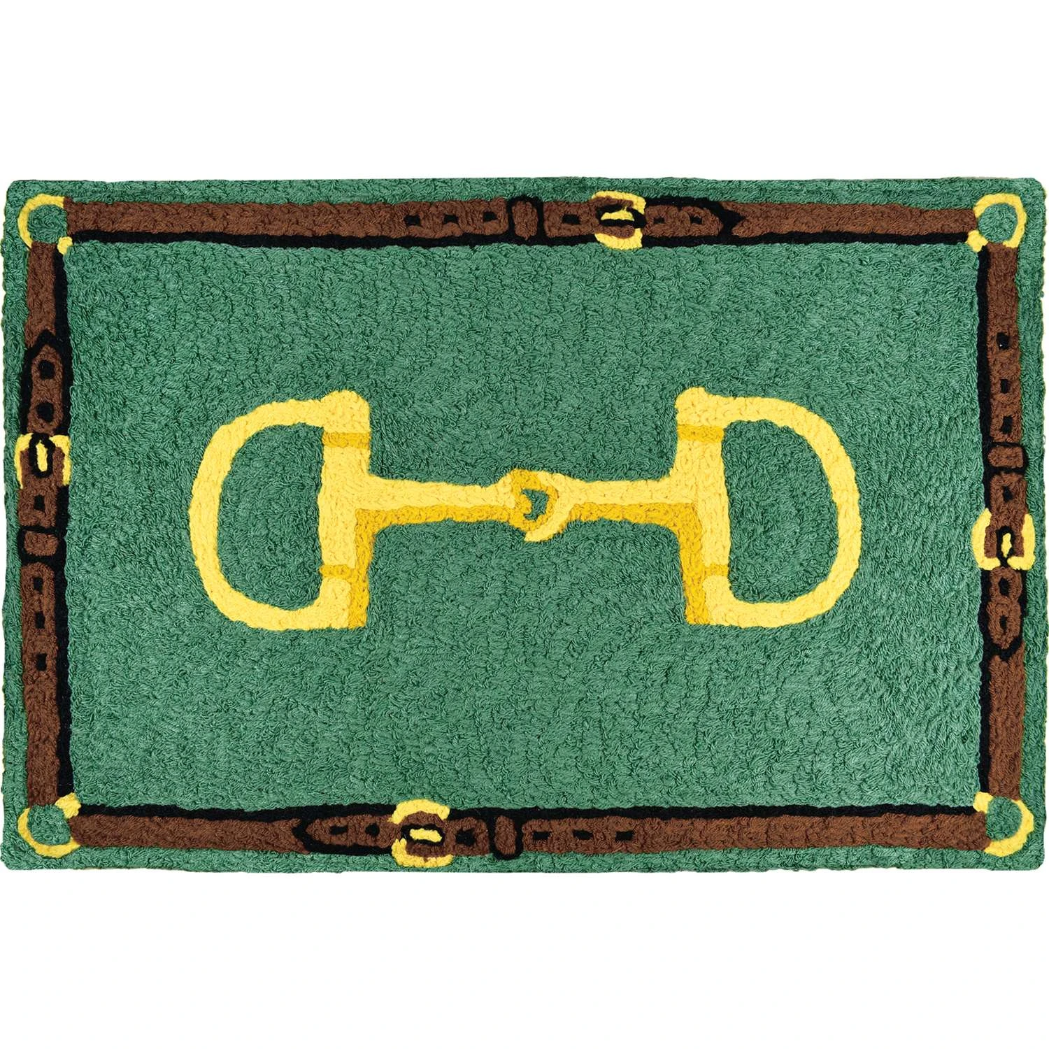 Jellybean 20 In. W X 30 In. L Multicolored Bridle & Bit Accent Rug 3 Jellybean 20 In. W X 30 In. L Multicolored Bridle & Bit Accent Rug