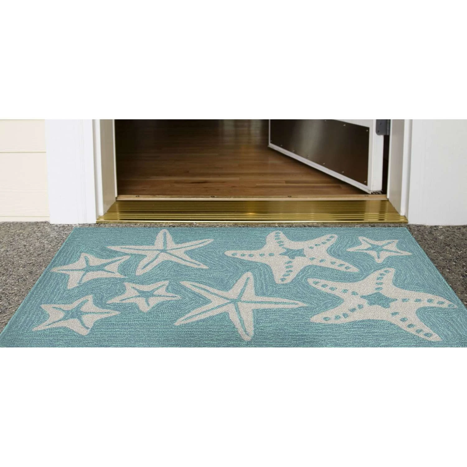Liora Manne Capri 2 Ft. W X 3 Ft. L Blue Casual Polyester Rug 4 Liora Manne Capri 2 Ft. W X 3 Ft. L Blue Casual Polyester Rug - Image 2