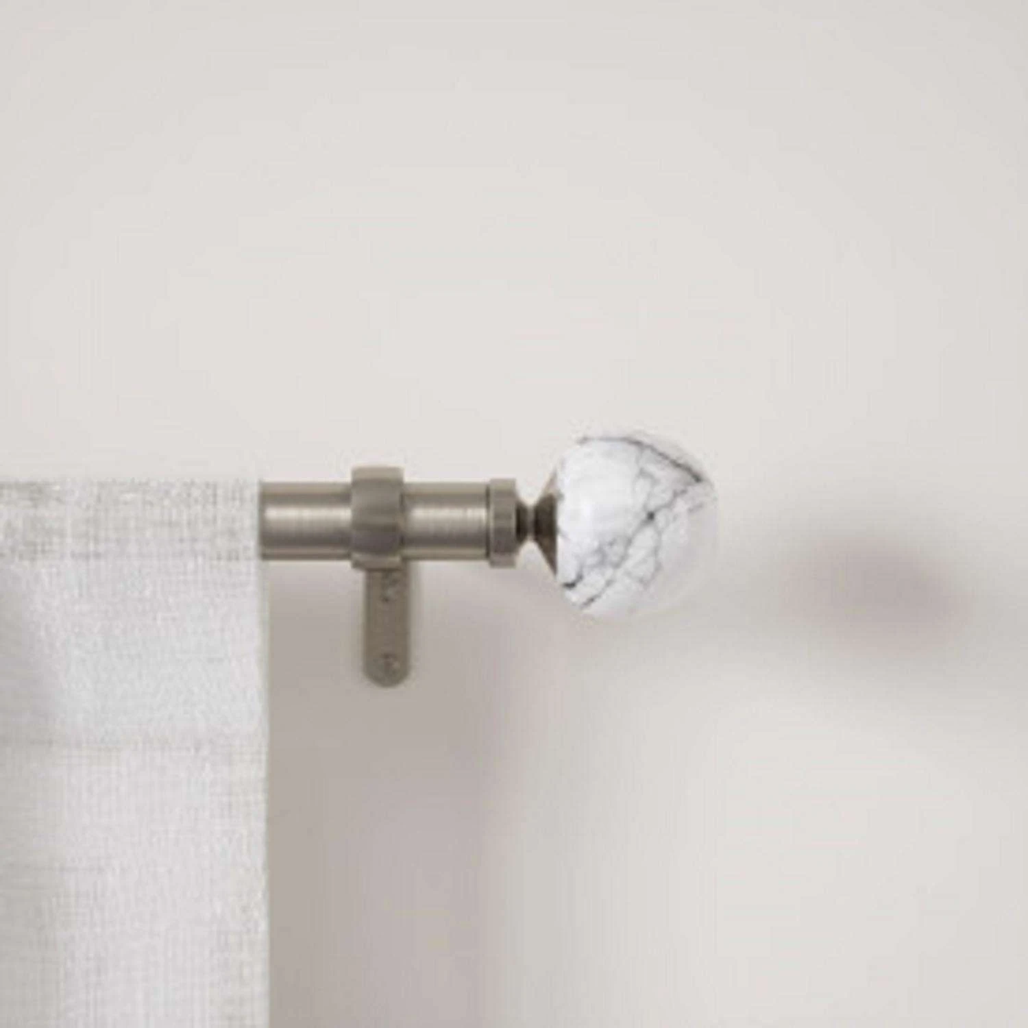 Umbra Venus Brushed Nickel Silver Curtain Rod 42 In. L X 120 In. L 6 Umbra Venus Brushed Nickel Silver Curtain Rod 42 In. L X 120 In. L - Image 4