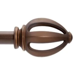 Kenney Rustic Copper Copper Fast Fit Lucas Curtain Rod 42 In. L X 120 In. L