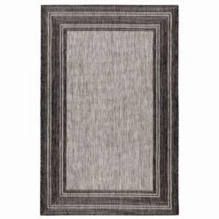 Liora Manne Carmel 7.83 Ft. W X 9.83 Ft. L Black Casual Polypropylene Accent Rug