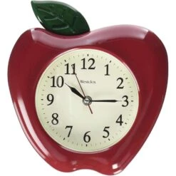 Westclox 10.0 In. L X 10 In. W Indoor Casual Analog Wall Clock Glass/Plastic Red