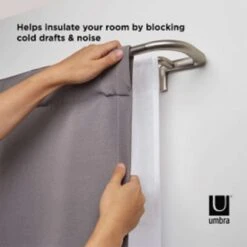 Umbra Twilight Matte Nickel Silver Curtain Rod 48 In. L X 88 In. L -Umbra || Yankee Candle Sales 2c7ec306 c91d 4952 af35 5aa18eeb5b02