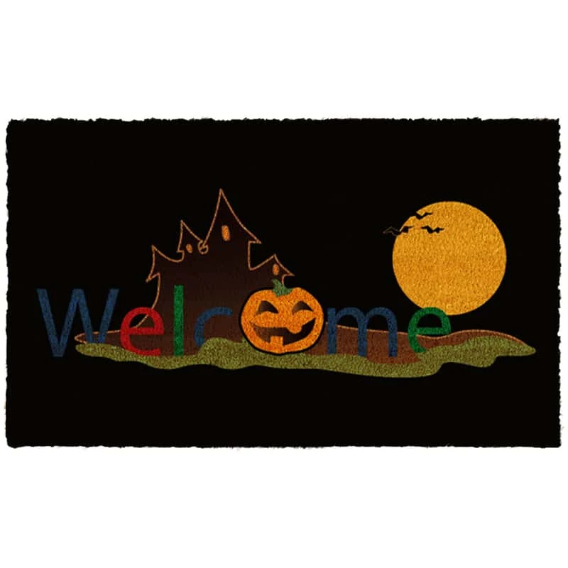 Home & More 1.42 W X 2.42 L Black Halloween Welcome Coir Door Mat 3 Home & More 1.42 W X 2.42 L Black Halloween Welcome Coir Door Mat
