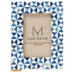 Matr Boomie Varuna Splash Cobalt Wood Picture Frame 8.5 In. H X 6.5 In. W