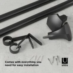 Umbra Sita Matte Black Curtain Rod 36 In. L X 72 In. L 15 Umbra Sita Matte Black Curtain Rod 36 In. L X 72 In. L -Umbra || Yankee Candle Sales 3333fa6d ecca 43a6 812c ace0fb465888