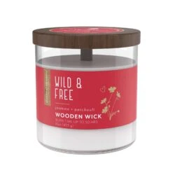 Candle-Lite Essential Elements White Jasmine/Patchouli Scent Candle 16 Oz