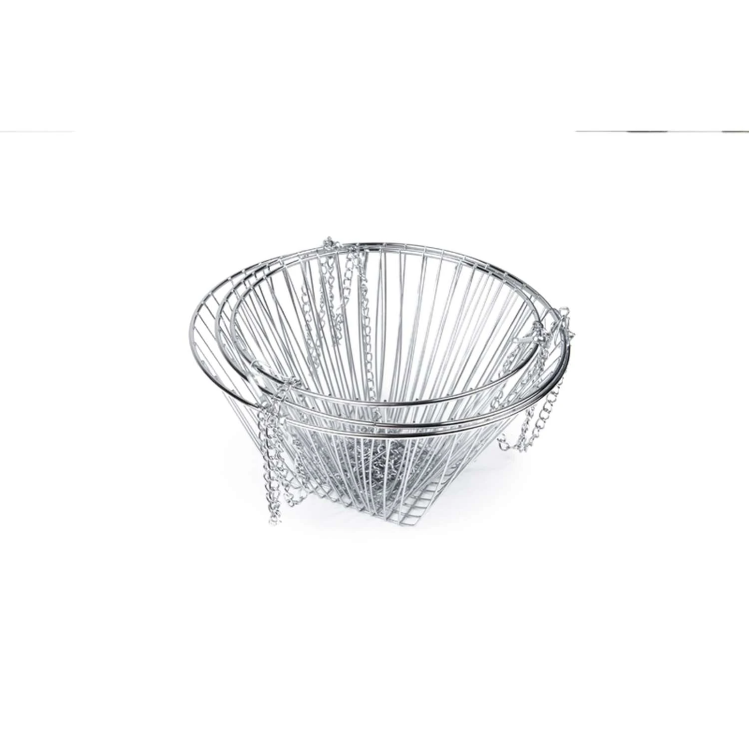 Fox Run 32 In. H X 11 In. W X 11 In. L Chrome Silver Steel Three Tier Hanging Baskets 5 Fox Run 32 In. H X 11 In. W X 11 In. L Chrome Silver Steel Three Tier Hanging Baskets - Image 3