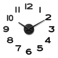 Westclox 20 In. L X 20 In. W Indoor Modern Analog Wall Clock Plastic Black