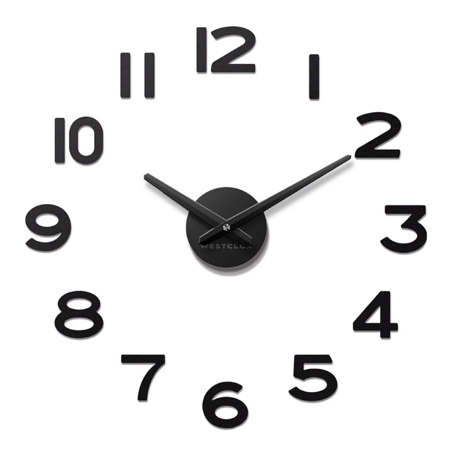 Westclox 20 In. L X 20 In. W Indoor Modern Analog Wall Clock Plastic Black 3 Westclox 20 In. L X 20 In. W Indoor Modern Analog Wall Clock Plastic Black