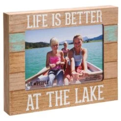 Pavilion We People Natural Brown/White MDF Picture Frame 1.4 In. H X 8.75 In. W