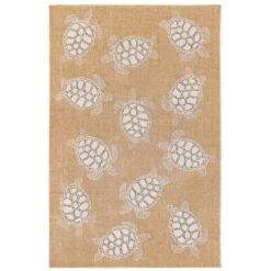 Liora Manne Carmel 4.83 Ft. W X 7.5 Ft. L Natural Casual Polypropylene Accent Rug