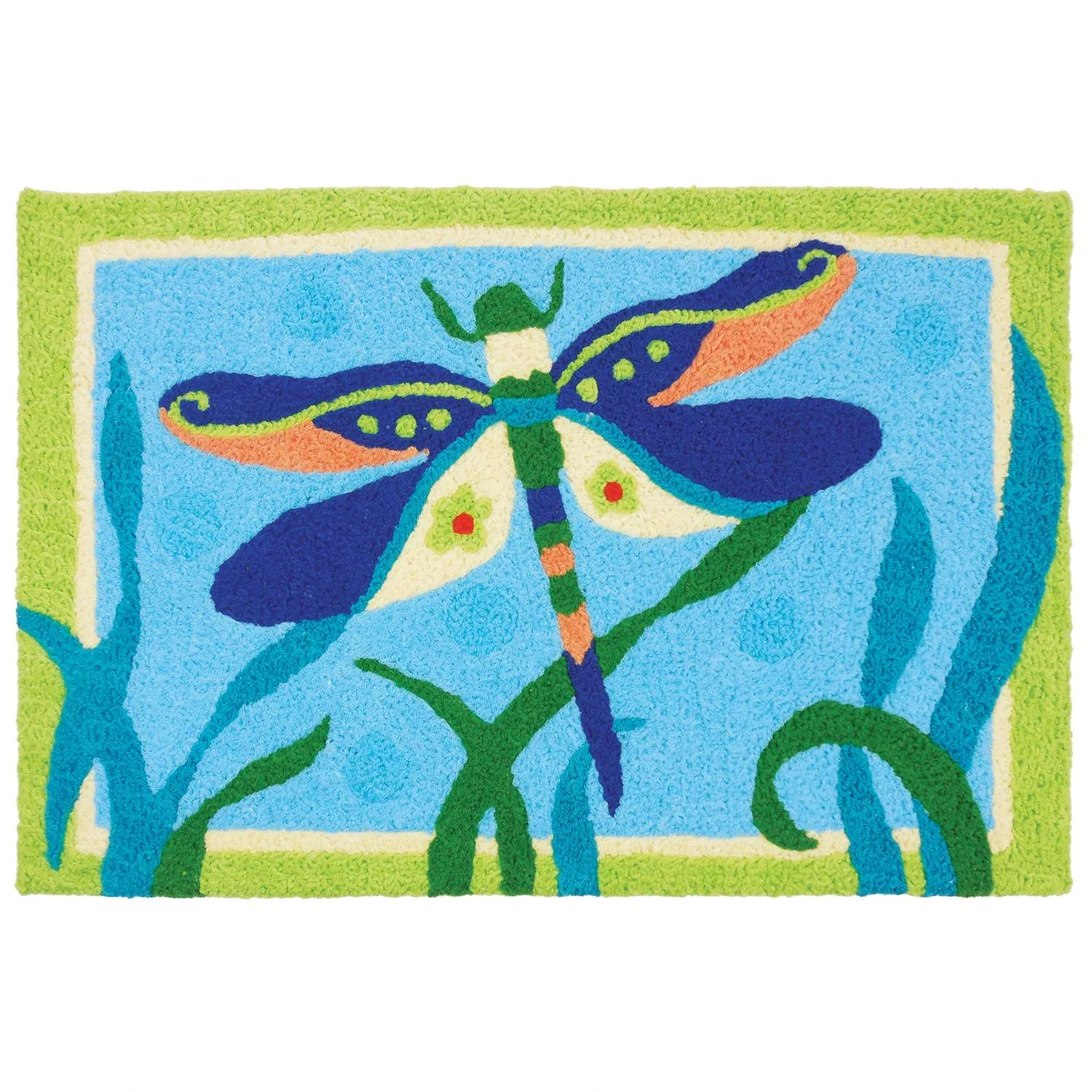 Jellybean 20 In. W X 30 In. L Multi-colored Fancy Dressed Dragonfly Accent Rug 3 Jellybean 20 In. W X 30 In. L Multi-colored Fancy Dressed Dragonfly Accent Rug