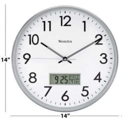 Westclox 14 In. L X 14 In. W Indoor Classic Analog Wall Clock Glass/Plastic Silver/White -Umbra || Yankee Candle Sales 3fb2f7dd 33c5 4929 9676 d21cf6bc033d