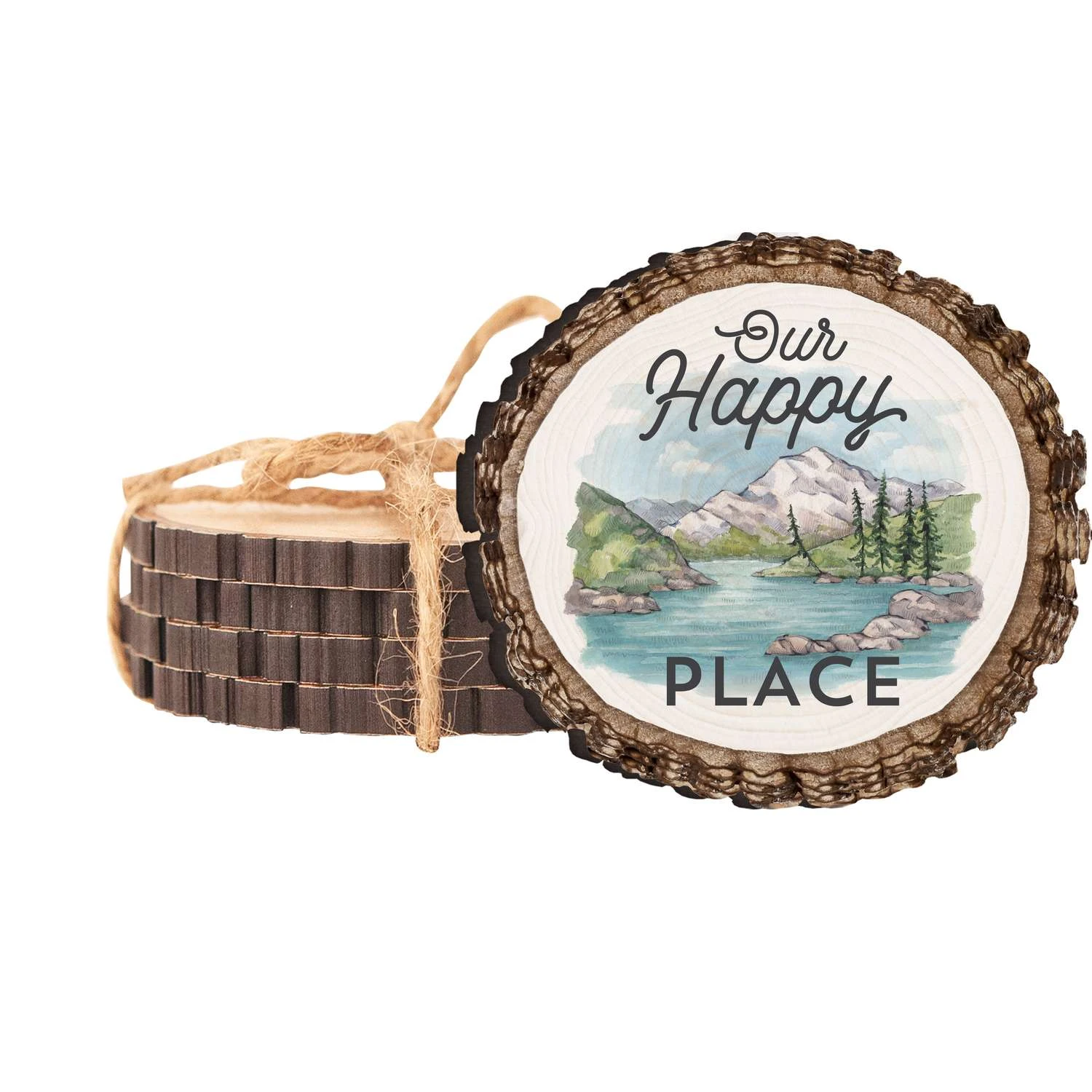 P. Graham Dunn 4.25 In. H X 0.5 In. W X 4 In. L Multicolored Wood Barky Coaster 3 P. Graham Dunn 4.25 In. H X 0.5 In. W X 4 In. L Multicolored Wood Barky Coaster