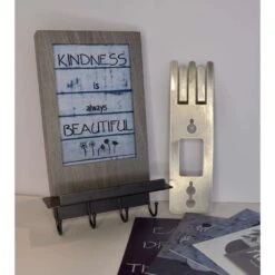 Hi-Jack 11 In. H X 3.5 In. W X 6.25 In. L Gray Metal/Wood Decor/Frame/Key Holder 12 Hi-Jack 11 In. H X 3.5 In. W X 6.25 In. L Gray Metal/Wood Decor/Frame/Key Holder -Umbra || Yankee Candle Sales 3fddea44 dcb4 466d 8d95 124c7aecb6db