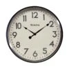 Westclox 12 In. L X 12 In. W Indoor Analog Wall Clock Glass Black