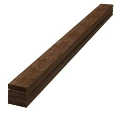 UFP-Edge 1 In. H X 4 In. W X 96 In. L Rustic Dark Brown Wood Trim Boards