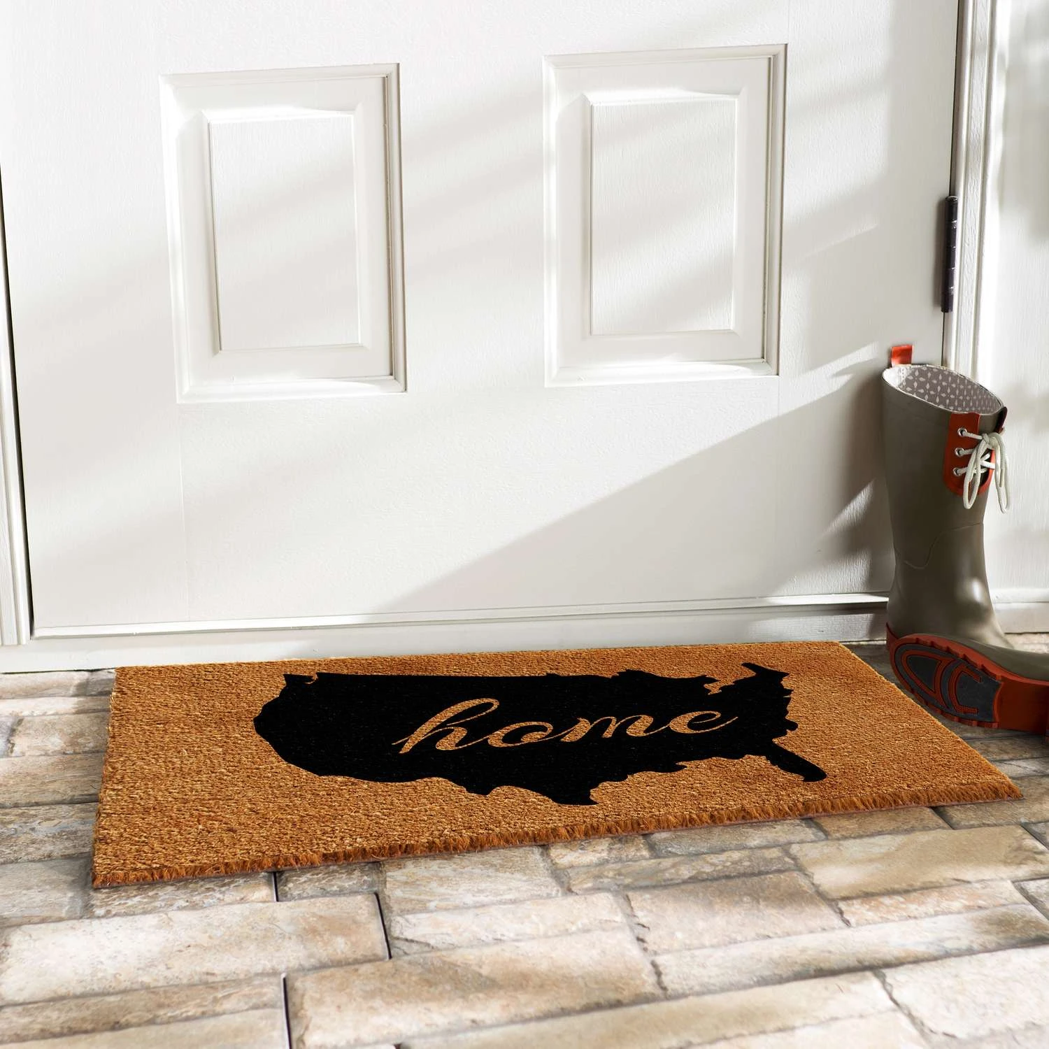Home & More 2 Ft. W X 3 Ft. L Multi-color USA Home Coir Door Mat 4 Home & More 2 Ft. W X 3 Ft. L Multi-color USA Home Coir Door Mat - Image 2
