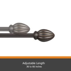 Kenney Oil Rubbed Bronze Fast Fit Bailey Curtain Rod 36 In. L X 66 In. L 10 Kenney Oil Rubbed Bronze Fast Fit Bailey Curtain Rod 36 In. L X 66 In. L -Umbra || Yankee Candle Sales 4989d247 ba9a 4f53 82be 0afd3250cd60