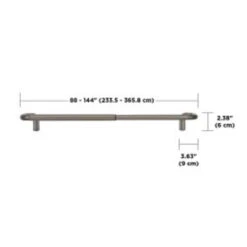 Umbra Matte Nickel Silver Twilight Room Darkening Drapery Rod 88 In. L X 144 In. L -Umbra || Yankee Candle Sales 4ca93a19 1bde 4d59 9b40 0dbdb49c996f