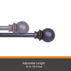 Kenney Fast Fit Oil Rubbed Bronze Birkin Curtain Rod 42 In. L X 120 In. L -Umbra || Yankee Candle Sales 505b0716 f45a 4400 a550 3b51e4162c3f