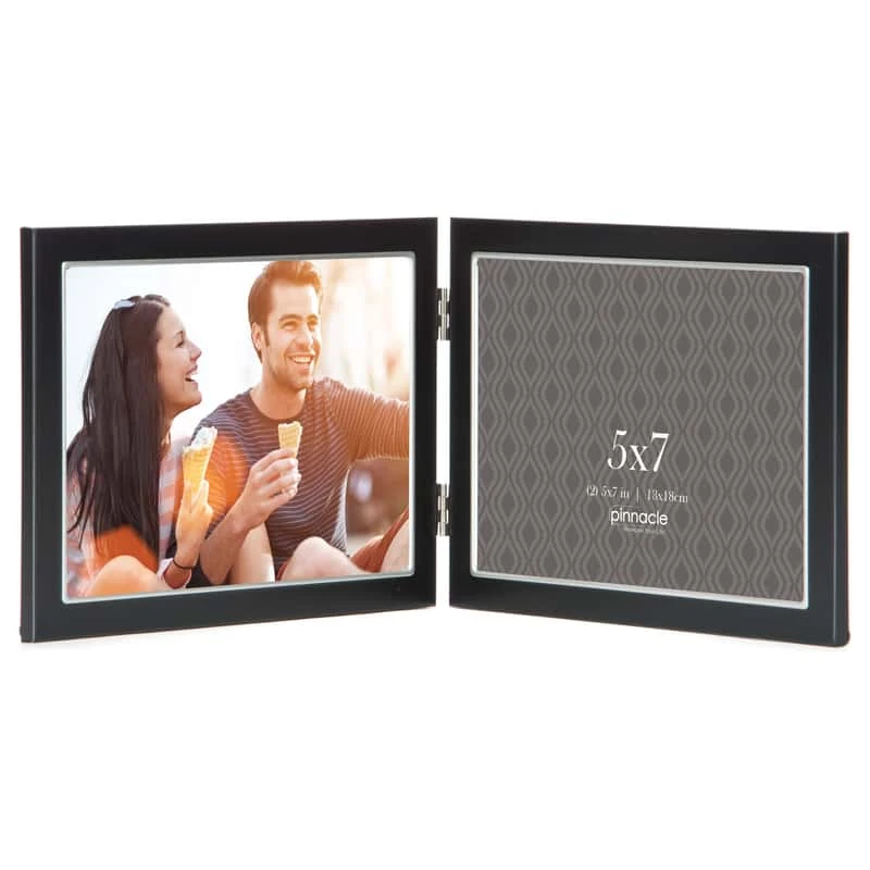 Pinnacle Matte Black/Silver Metal Picture Frame 5.9 In. H X 15.9 In. W 3 Pinnacle Matte Black/Silver Metal Picture Frame 5.9 In. H X 15.9 In. W