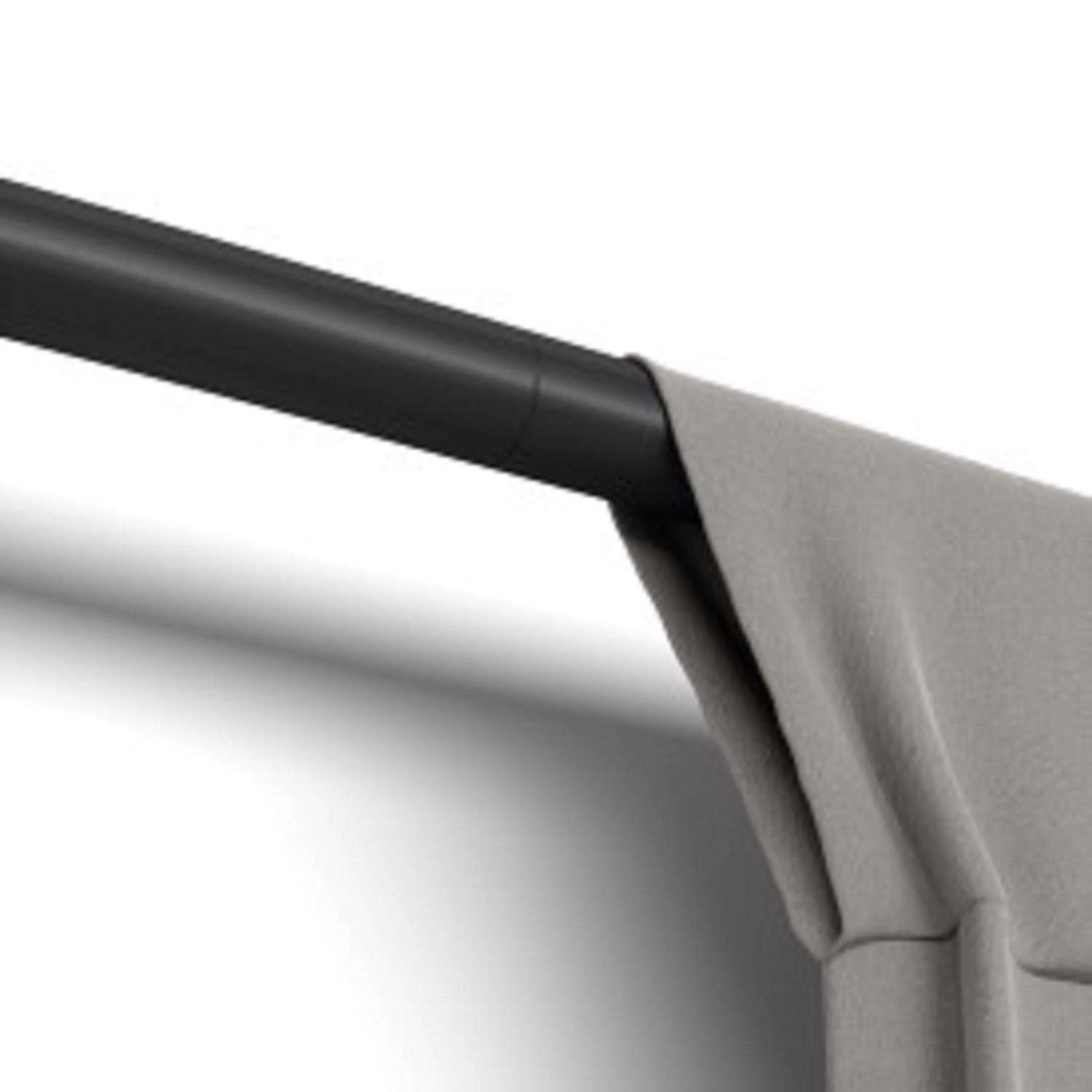 Umbra Zen Matte Black Curtain Rod 32 In. L X 128 In. L 5 Umbra Zen Matte Black Curtain Rod 32 In. L X 128 In. L - Image 3