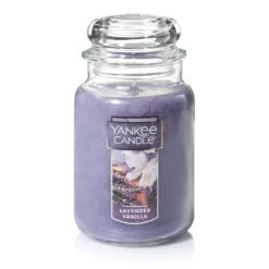 Yankee Candle Purple Lavender Vanilla Scent Jar Candle 22 Oz