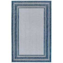 Liora Manne Carmel 7.83 Ft. W X 9.83 Ft. L Navy Blue Casual Polypropylene Accent Rug