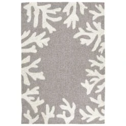 Liora Manne Capri 1.67 Ft. W X 2.5 Ft. L Gray Contemporary Polyester Accent Rug