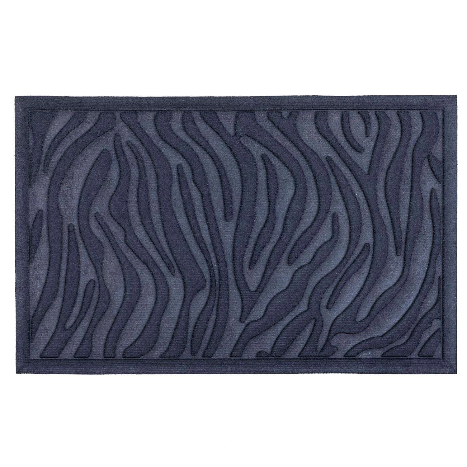 Entryways 22 In. W X 35 In. L Black Zebra Polypropylene Door Mat 3 Entryways 22 In. W X 35 In. L Black Zebra Polypropylene Door Mat