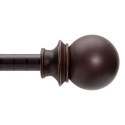Kenney Fast Fit Oil Rubbed Bronze Birkin Curtain Rod 42 In. L X 120 In. L