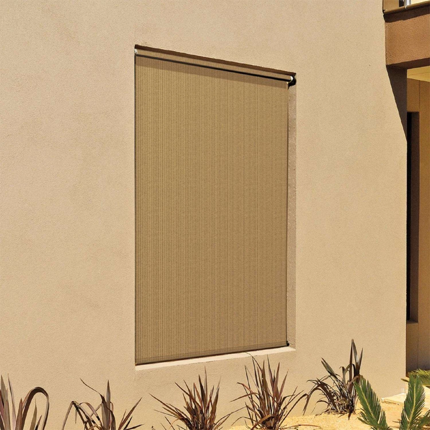 Coolaroo Beige Roll-Up Exterior Window Shade 72 In. W X 72 In. L 4 Coolaroo Beige Roll-Up Exterior Window Shade 72 In. W X 72 In. L - Image 2
