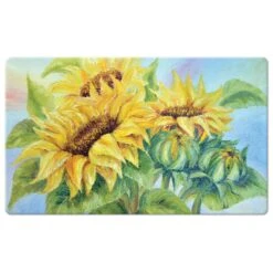 Americo Home Eversoft 18 In. W X 30 In. L Multicolored Sunflower Cushion Mat