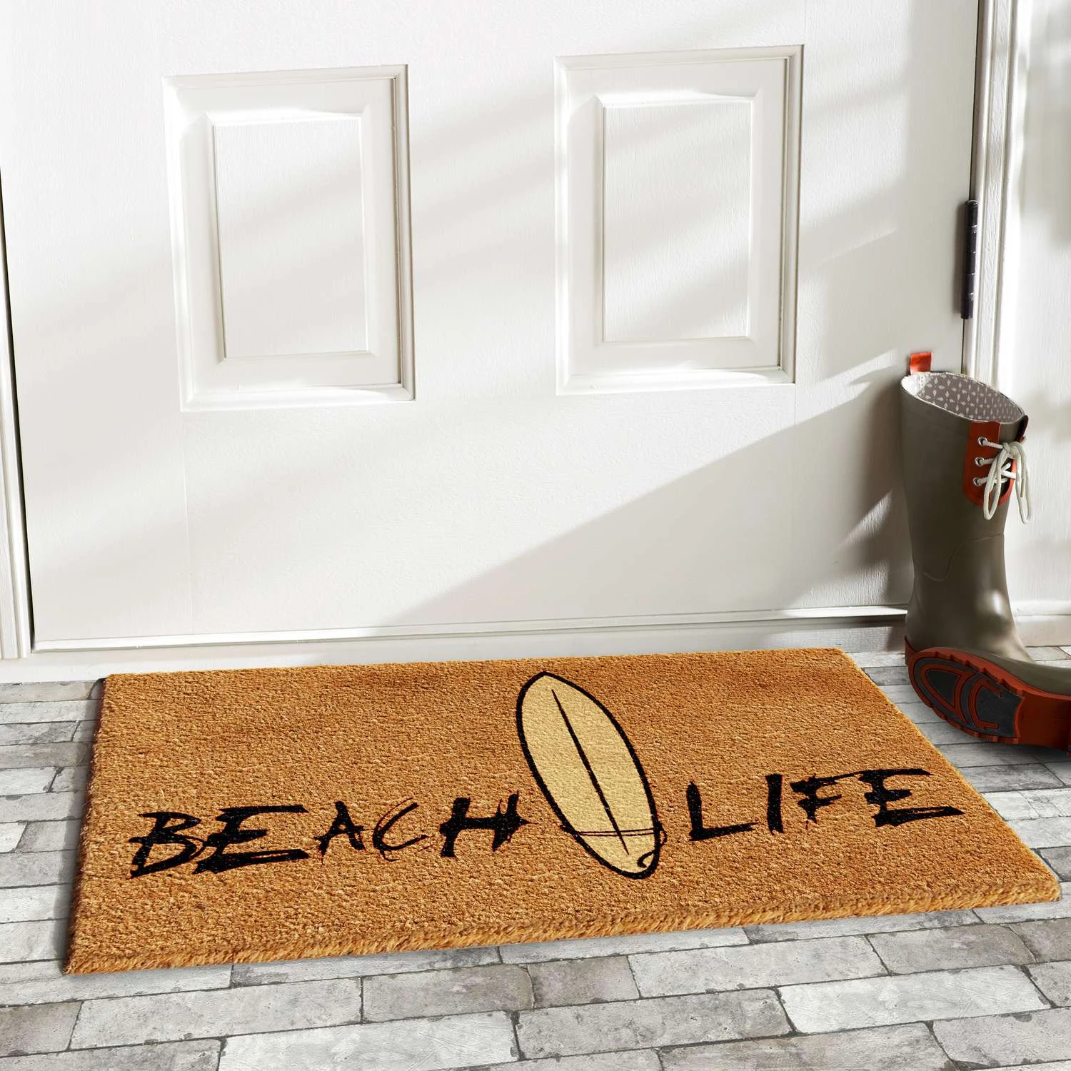 Home & More 1.42 W X 2.42 L Multi-color Beach Life Coir Door Mat 4 Home & More 1.42 W X 2.42 L Multi-color Beach Life Coir Door Mat - Image 2