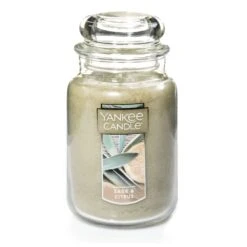 Yankee Candle Green Sage & Citrus Scent Large Candle Jar 22 Oz