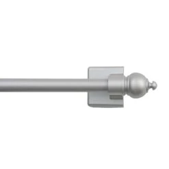 Kenney Satin Silver Silver Magnet Cafe Rod 16 In. L X 28 In. L