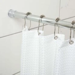 Zenna Home Chrome Silver Curtain Rod 24 In. L X 40 In. L